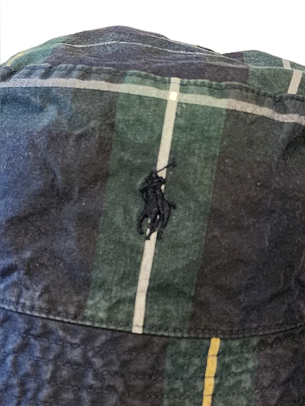 Ralph Lauren Green Plaid Bucket Hat - Men's Casual Accessory